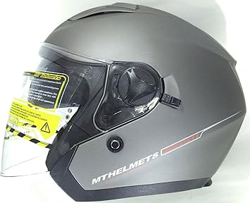 Casco de la Motocicleta MT BOULEVARD Cascos Abiertos Matt Titanio (M)