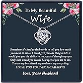 EPIRORA Sterling Silver Cubic Zirconia Love Knot Pendant Necklace for Women, Graduation Birthday Christmas Jewelry Gifts for Friends/Wife/Sister/Daughter/Mom