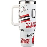 The Memory Company Officially Licensed NFL Game Day Tumbler - 40oz Stainless Steel Double-Wall Insulated Team Color Bling Cup with Team Logo, NFL Licensed Sports Travel Mug with Lid & Straw