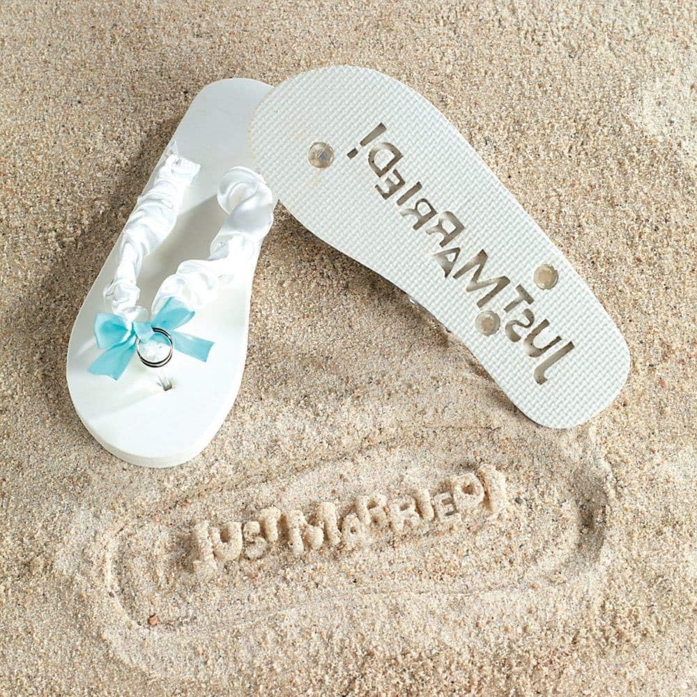 just married flip flops target