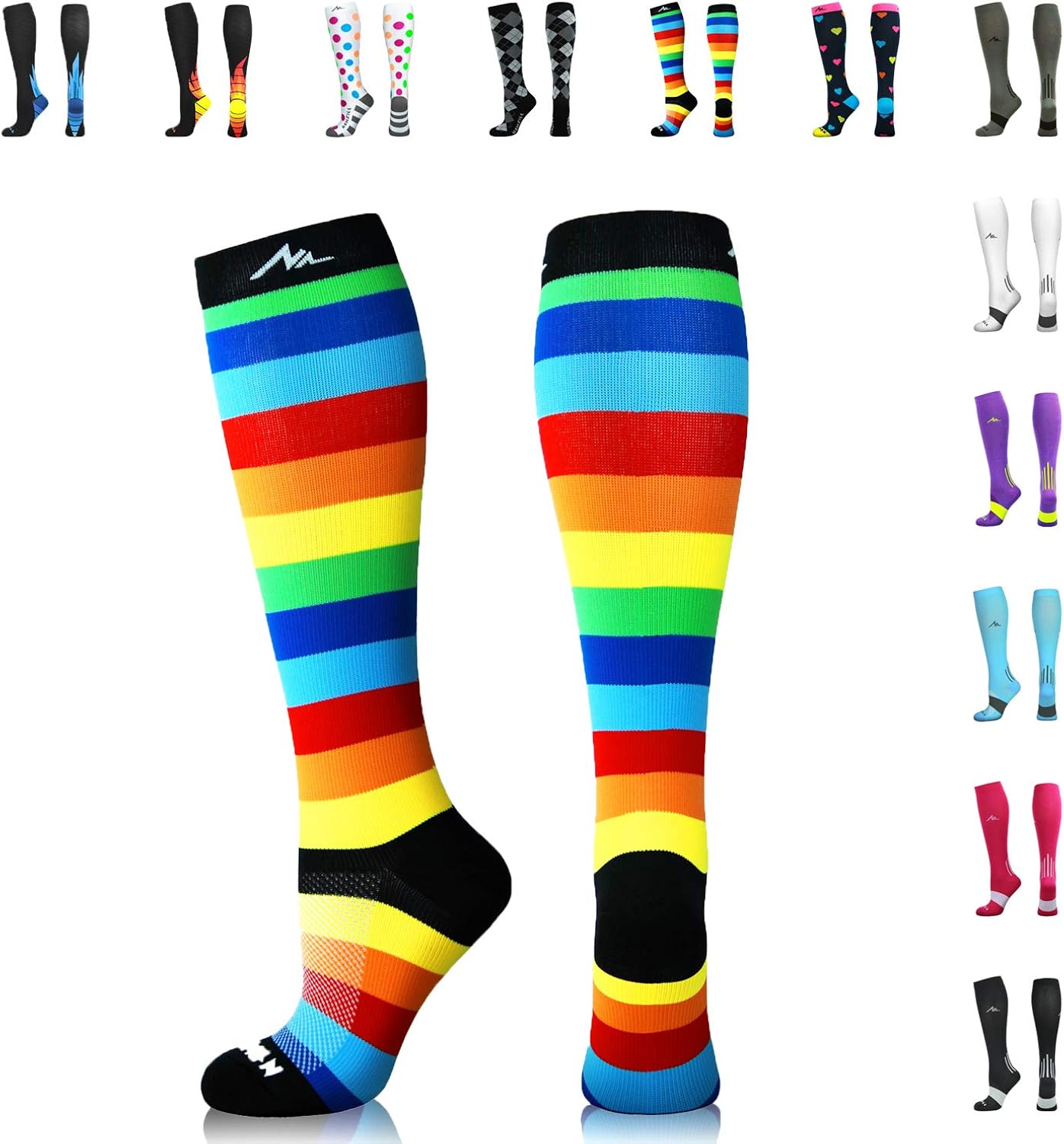 NEWZILL Compression Socks U.S Olympic Fencer Recommend for Men & Women 20-30mmHg: Clothing