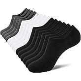 COOVAN Mens No Show Socks Cotton Thin Low Cut Invisible Short Casual Men Non Slip Casual Socks (7 Pairs)
