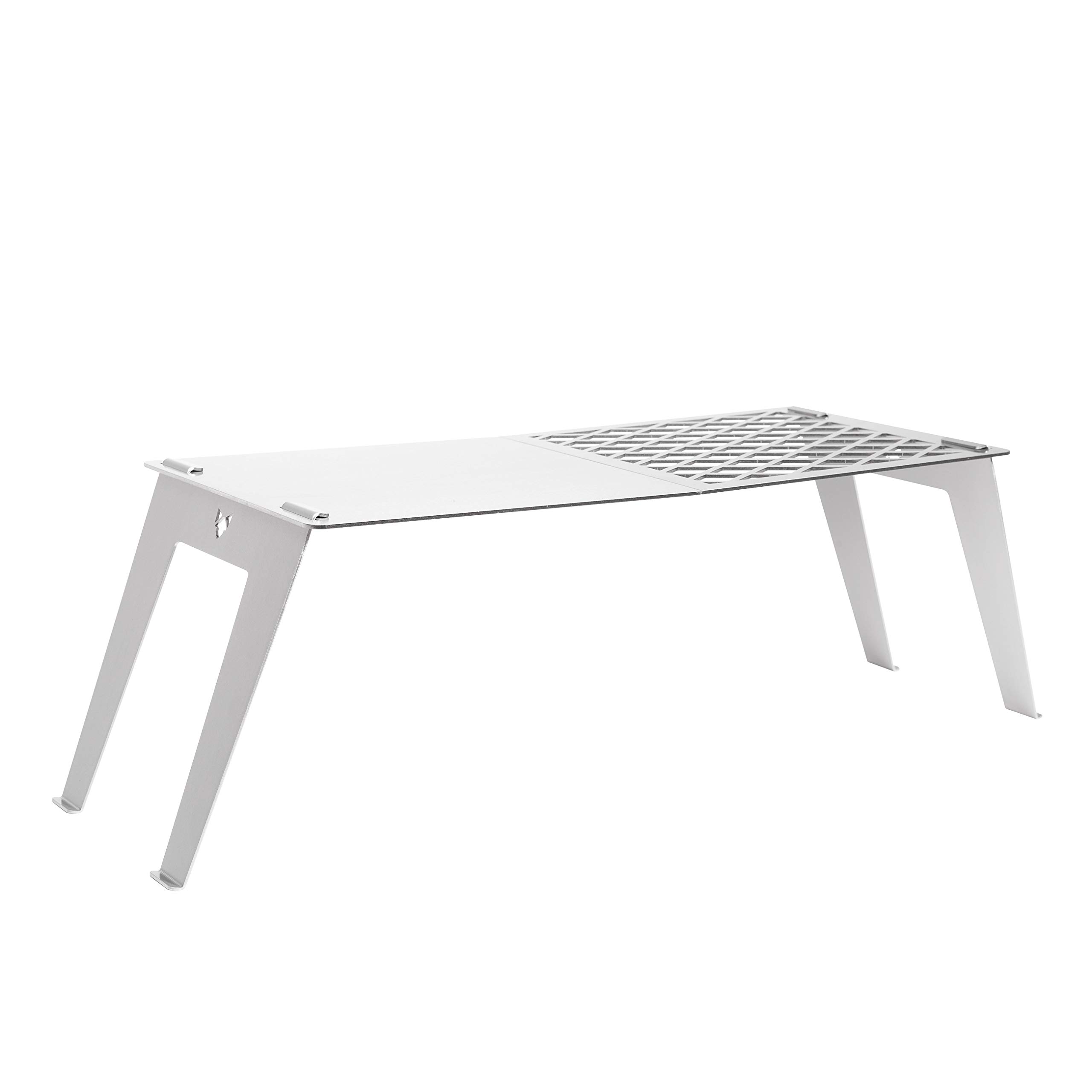 FENNEK 4FIRE | Stick Together Accessories for the FENNEK Hexagon Fire Pit | Grill plate, Plancha, Grill Grate | Made of Stainless Steel | For Mobile Use in the Garden, Camping, Fishing, Van Life