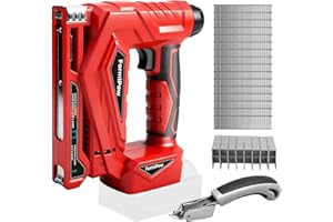 FormiPow 18 Gauge 2 in 1 Brad Nailer/Narrow Crown Stapler for Milwaukee M18 Battery, Brushless Cordless Nail Gun with Depth A