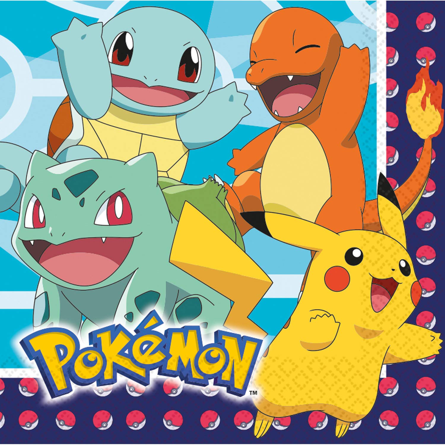 (PKT) Child Pokemon Luncheon Napkins