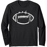 Game Day Football Game Day Vibes Football Lover Women Men Long Sleeve T-Shirt