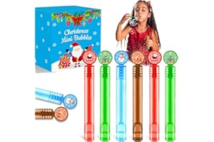 WONDRUS Christmas Mini Bubbles Goodie Bag Stocking Stuffers Fillers for Kids 20-64 Pack,Small Party Favors Toys Gifts Non Candy Treats for Toddlers,Christmas School Classroom Supplies Prizes Games for Student