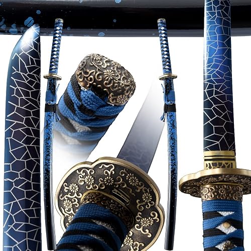 Handmade Samurai Sword Katana 1060 Carbon Steel Full Tang Blade. Fully ...