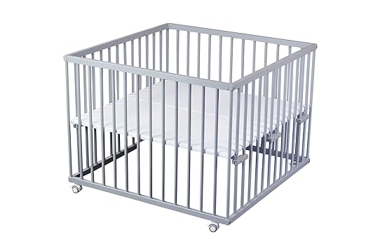 Laufgitter grau 100x100 Buche