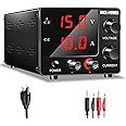 NICE-POWER DC Power Supply Variable 0~30V 0~10A, 3-Digits LED Display Current and Voltage Adjustable 150W Fixed with Encoder DC Bench Power Supply 15V 10A/30V 5A,Electroplating DIY etc DC Power Supply