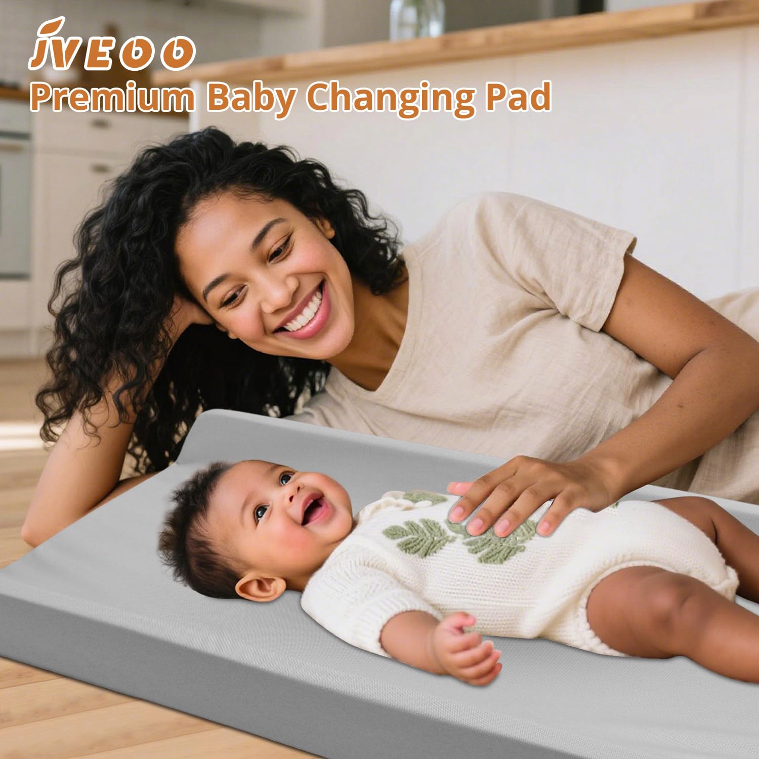 Vegan Leather Baby Changing Pad, Waterproof & Wipeable Soft Diaper Changing Mat 32