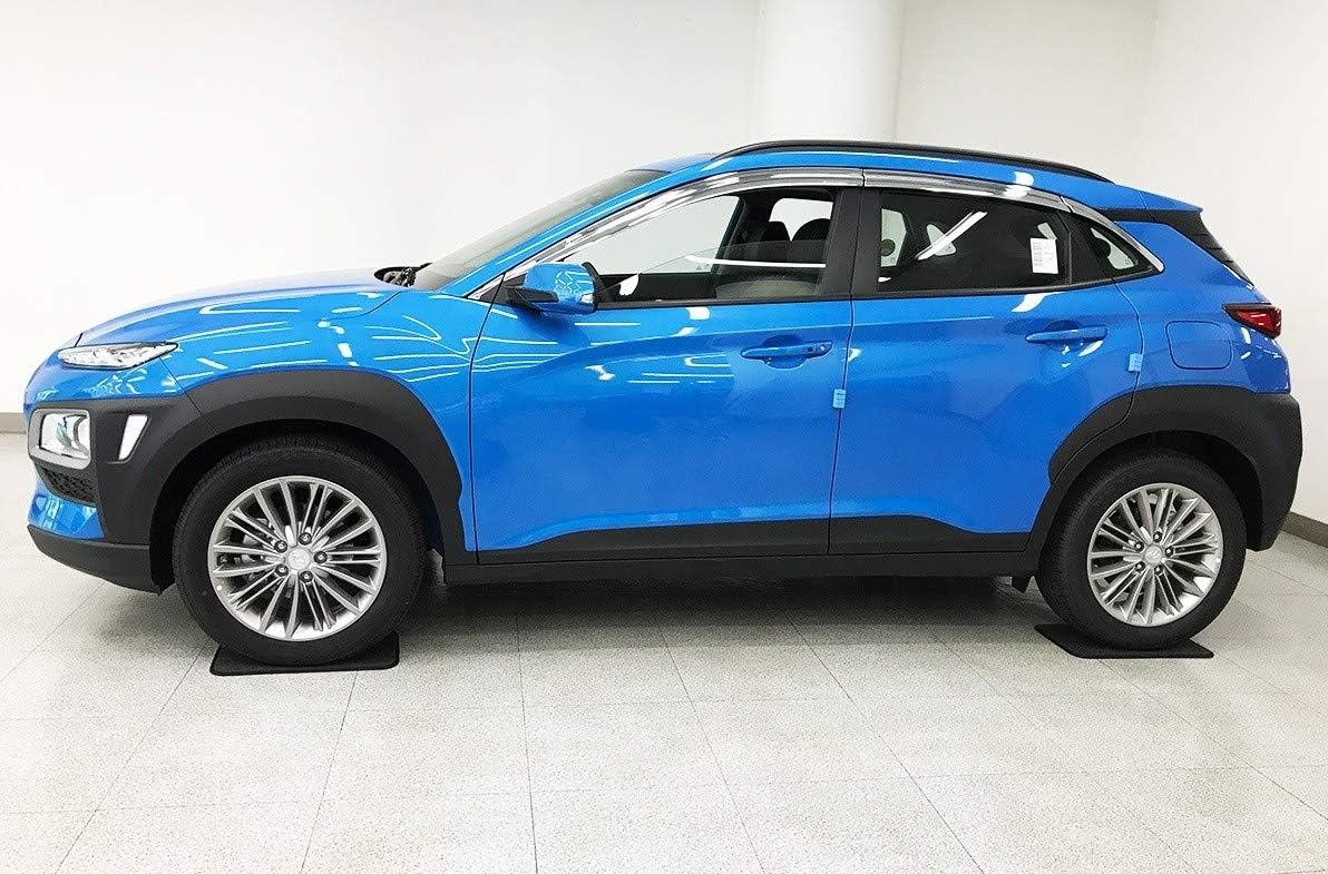 Autoclover Chrome Wind Deflectors Set for Hyundai Kona (8 pieces