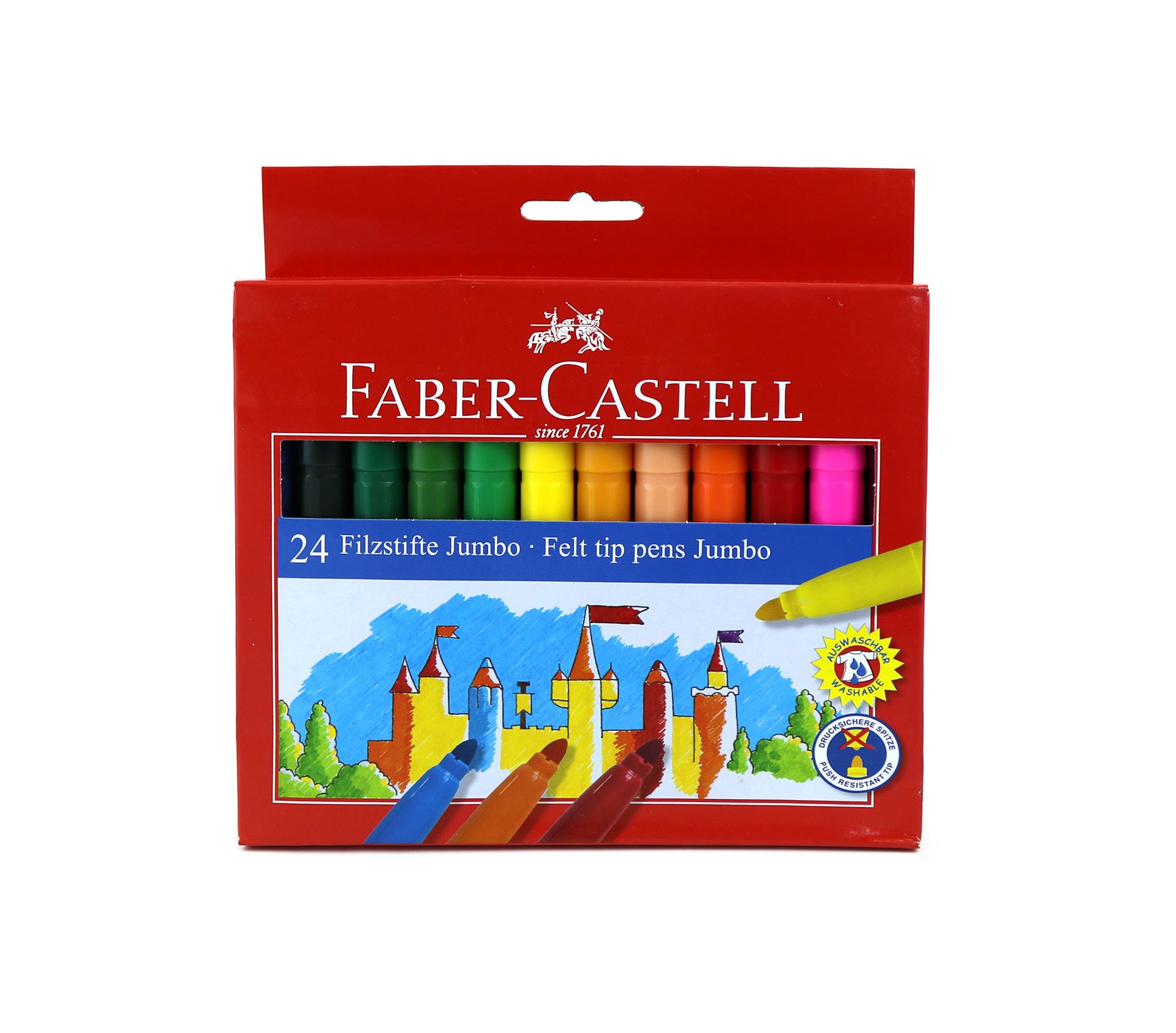 JUMBO FIBRE TIP PENS BOX 24