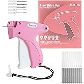 Trustonix - Tagging Gun for Clothing | Fine Stitch Mini Stitch Gun | Quick Clothing Fixer | Sewing Quilting Hemming Tool | Portable Stitch Tool | 5 Needles | 1000 Black & 1000 White Micro Fasteners