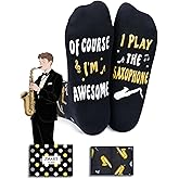 Zmart Music Gifts for Music Lover - Piano Guitar Saxophone Drum Socks for Player Musician