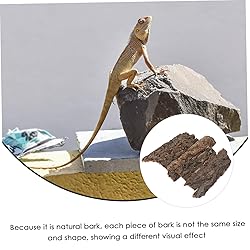 MARMERDO 4pcs Reptile Bark Decoration Reptile