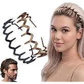 Matte Zig Zag Headband Black Tortoise, Wide Headband for Slick Back Volume | In Second Slick Back & High Crown Volume With Natural Texture, Wide Comfort Design Without Tight Pressure For Quick Hairstyle
