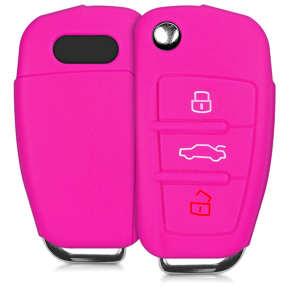 kwmobile Car Key Cover for Audi Silicone Protective Key Fob Cover for Audi 3