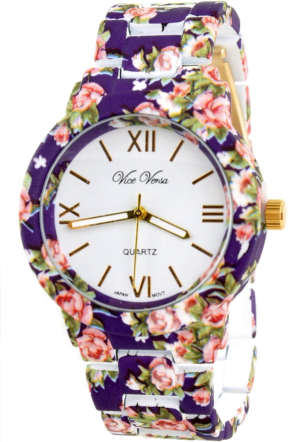 Flower Style Fashion Women Watch,purple Watches