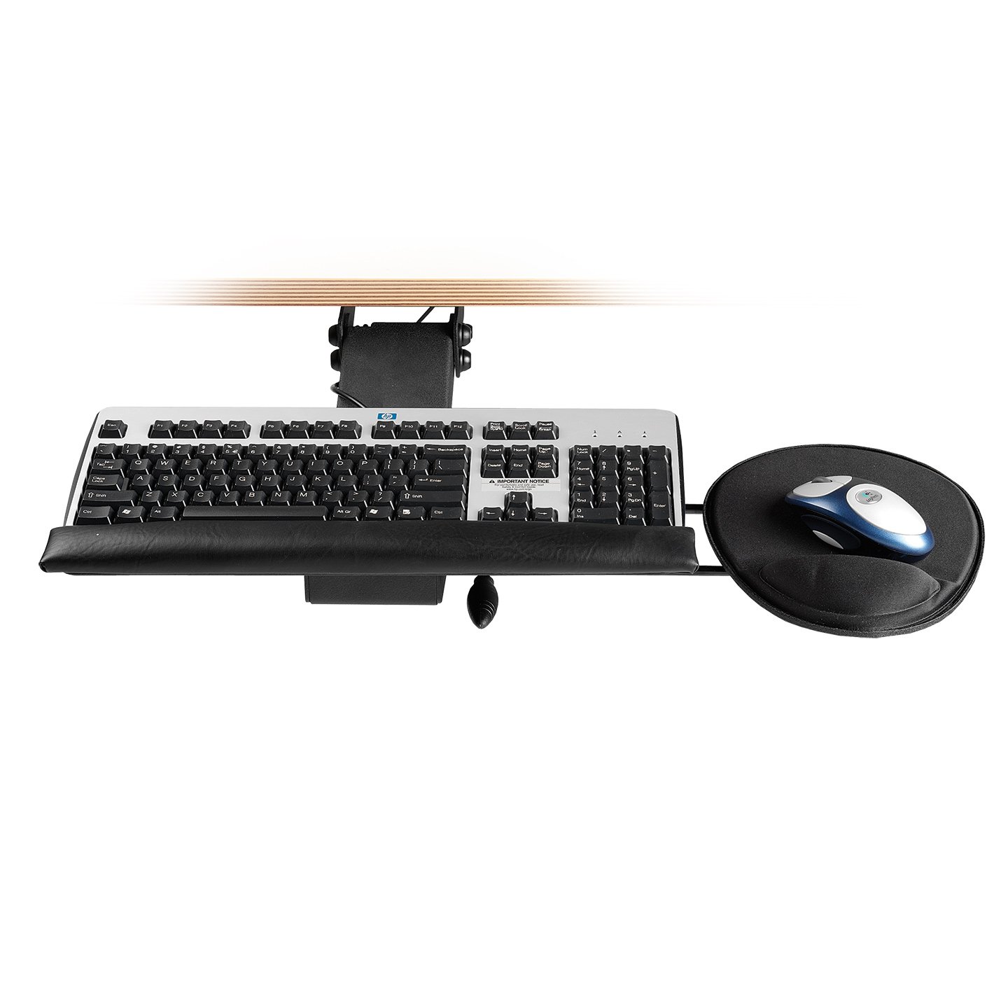 Support clavier articulé et retractable
