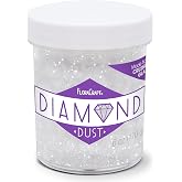 FloraCraft Diamond Dust Glitter 6 Ounce Clear Glass