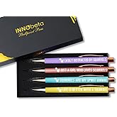 InnoBeta Squirrel Gifts for Women, Girls, Ballpoint Pen Set of 4, Squirrel Stuff for Squirrel Lovers, Squirrel Mom Gifts for Birthdays, Christmas