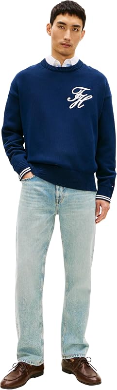 Uomo Jeans Regular Straight Dover in Cotone, Blu (Maxwell Blue), 30W/34L