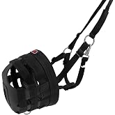 BARN &amp; STABLE Horse Grazing Muzzle for Easy Breathe, Comfortable Muzzle Grazing for Horses with Adjustable Straps, Buckles, Suitable for Precaution of Laminitis