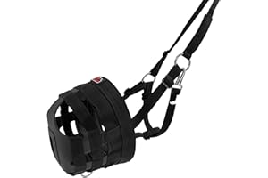 BARN & STABLE Horse Grazing Muzzle for Easy Breathe, Comfortable Muzzle Grazing for Horses with Adjustable Straps, Buckles, Suitable for Precaution of Laminitis