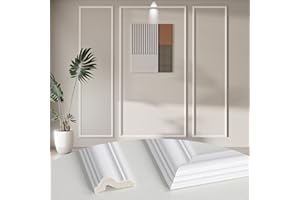 Arthome Pre-Cut Wall Molding Kit of 3 Frames,Premade Wall Panels for Interior Wall Decor,Picture Frame Moulding,Panneau Mural