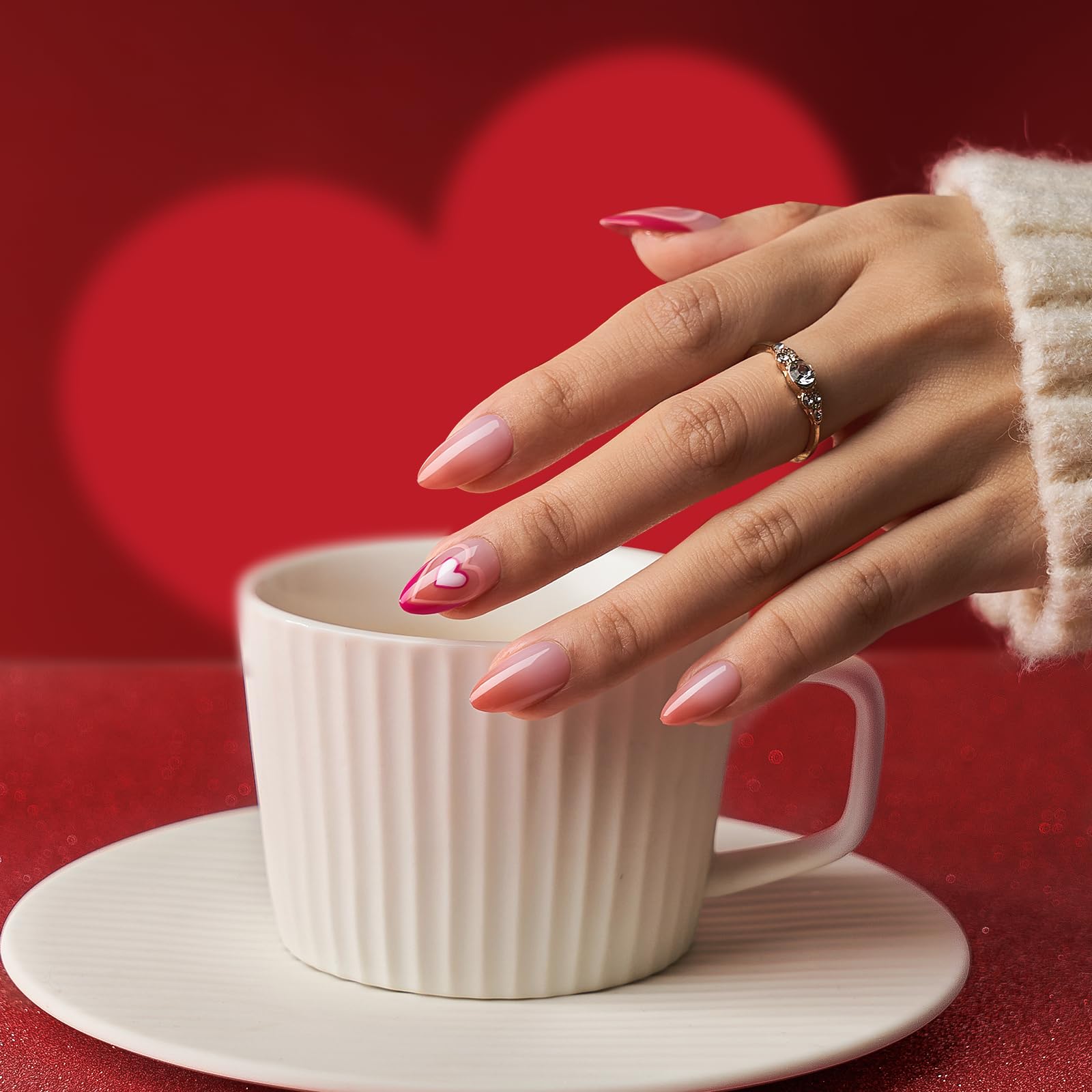 BTArtbox XCOATTIPS Natural Nail Tips Matte -Short Almond Press On Nails Pink, Long Lasting Soft Gel Nails False Nail, Soak Off Acrylic Fake Nails Extensions for Nail Art DIY - Image 2