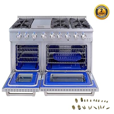 Thor Kitchen 48 Inch Professional Gas Range with 6.7 Cu. Ft. Oven