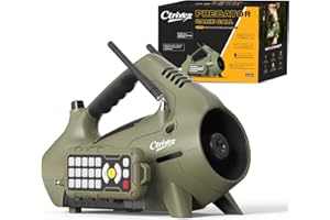 Ctrixez Predator Call - Electronic Coyote Caller, 30 Sounds Incl Perfect for Coyote, Fox, Raccoon, Cottontail Hunting Calls, 400 Yard Remote Range, 8-Bay Long Lasting
