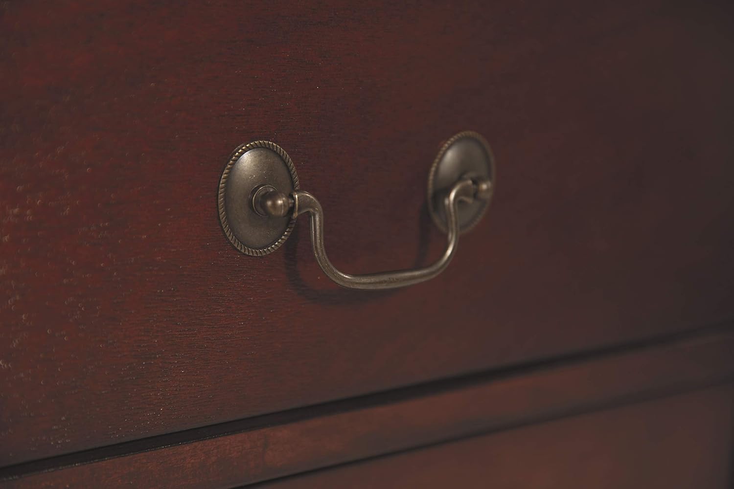 Ashley Furniture Signature Design - Alisdair Nightstand - 2 Drawers - Traditional - Rectangular - Dark Brown: Furniture & Decor