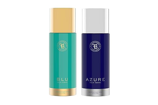 Fragrance & Beyond Perfume Aqua Body Deodorant for Men & Women (Set of 2)