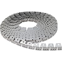 House2Home Heavy Weight Upholstery Metal Flexible Tack Strip Supplies, 20ft Curve Ease Grip for Furniture, Chairs, Sofa