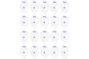 Discount TENS - Electrodes, Super Value 20 Replacement Electrode Pads for TENS Units, Snap TENS Unit Electrodes