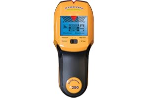 Zircon MultiScanner A250 All-In-One Stud Finder/Metal Detector/Live AC Wire Detection and Scanner,Yellow