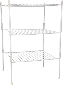 Amazon.com: Grayline 40182, Medium Triple Stackable Shelves, White ...