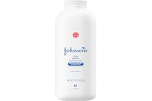 Johnson's Baby Powder for Delicate Skin, Hypoallergenic and Free of Parabens, Phthalates, and Dyes for Baby Skin Care, 15 oz