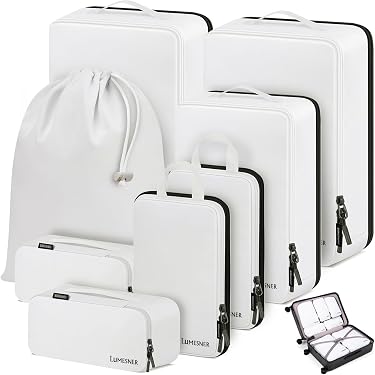 Cubes Rangement Mumi Lot De 5 - Organisateur Bagage Voyage Nylon