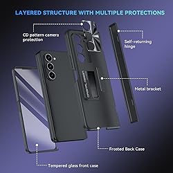 BSNRM for Samsung Galaxy Z Fold 5 Case with Hinge