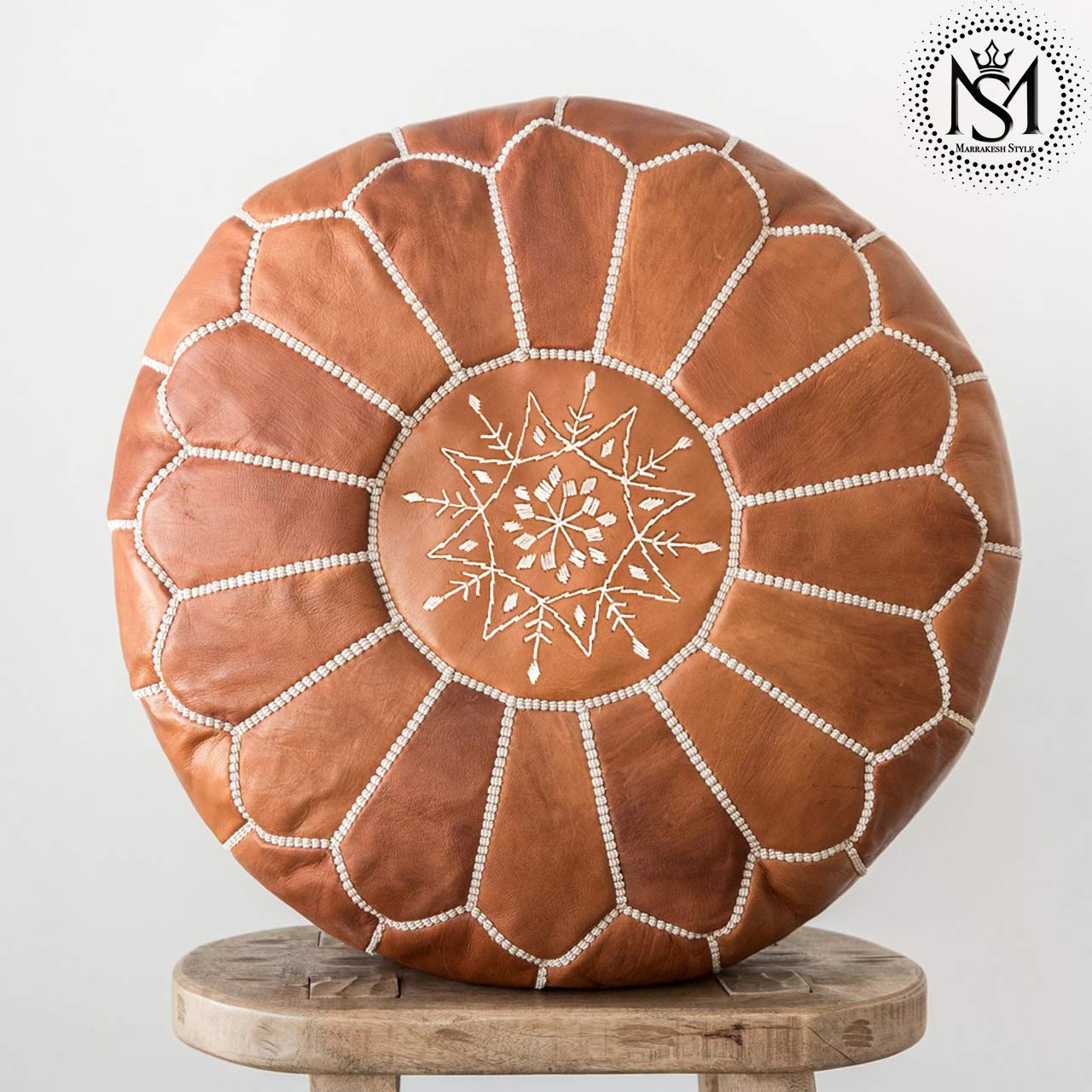 Best cognac chair with ottoman