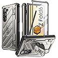 SUPCASE for Samsung Galaxy Z Fold 6 Case with S Pen Holder (UB Pro) [Built-in Screen Protector & Kickstand] [Military-Grade Protection] Heavy Duty Rugged Phone Case 360° Full Shockproof Cover, Tigray
