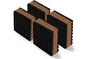 Turntables Cork Sound Isolation Pads & Vinyl Record Sound Isolation feet Pads for Turntable Amplifier Subwoofer Record Player