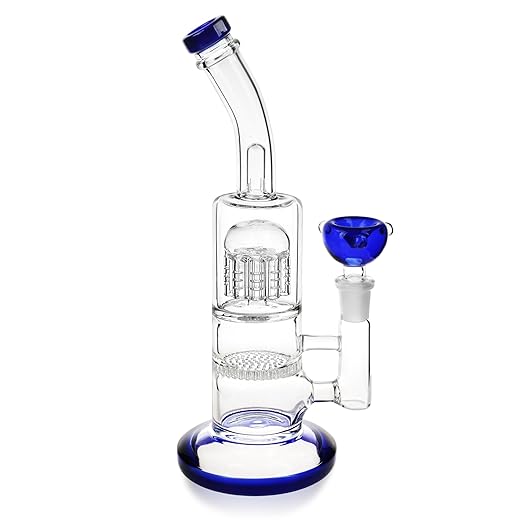 REANICE (MUSHROOM A) Glas water bong transparente wasser bong 14.5mm bong schüssel höhe 19cm direkt glas rohre zweig bongwass