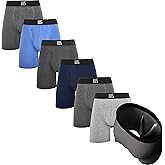 Warriors & Scholars Chafe Safe Pouch Modal Boxer Briefs For Men Pack, Ultra Soft, Breathable, Buldge Enhancing Mens Underwear
