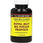 YS Organic Farms: Royal Jelly Bee Pollen Propolis w/Ginseng 90 ct