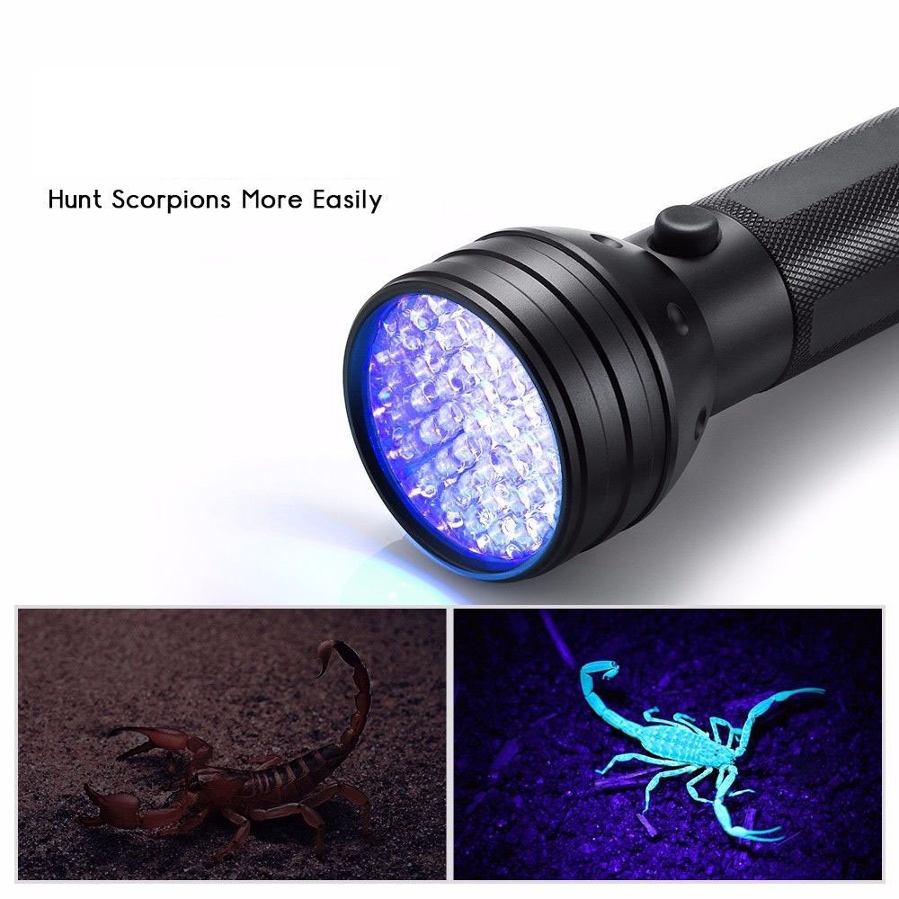 Vander 51 LED 395 nm UV Ultraviolet Blacklight Flashlight Included 3 pcs AA batteries, Spot Scorpions, Pet Urine, Counterfeit Money, Bed Bugs, Minerals, Leaks