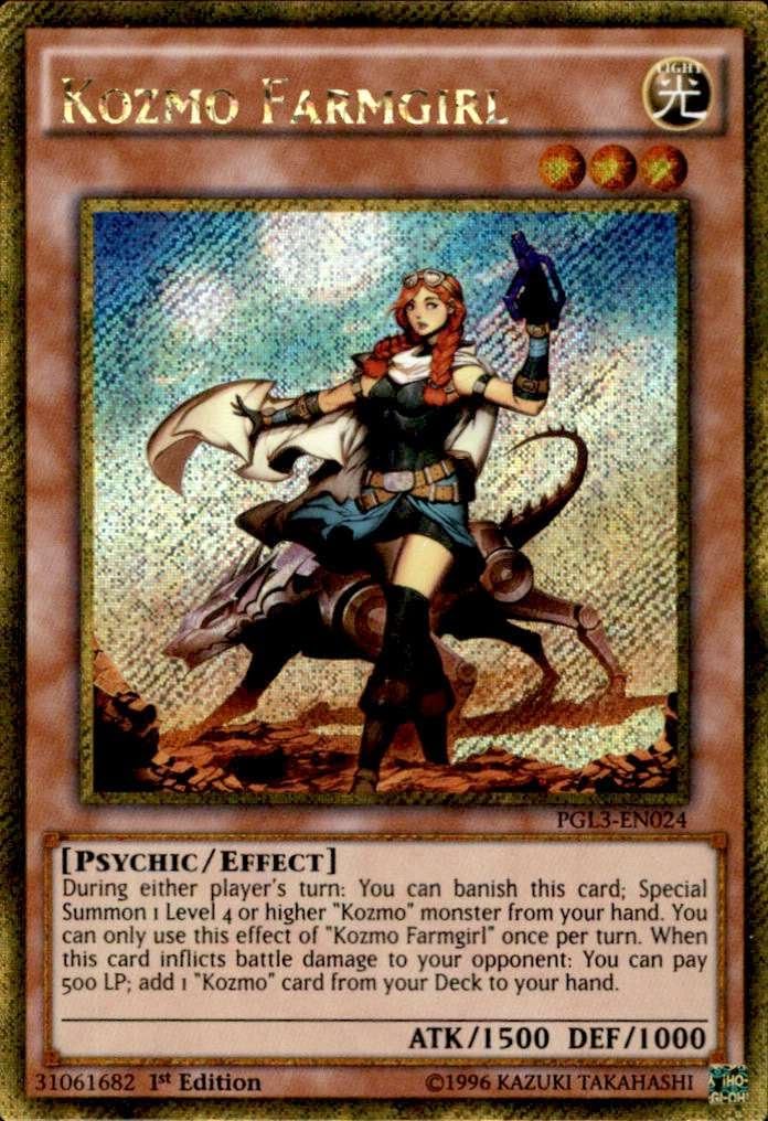 Amazon Com Yu Gi Oh Kozmo Farmgirl Pgl3 En024 Premium Gold Infinite Gold 1st Edition Gold Secret Rare Toys Games Amazon Com Yu Gi Oh Kozmo Farmgirl Pgl3 En024 Premium Gold Infinite Gold 1st Edition Gold Secret Rare Toys Games
